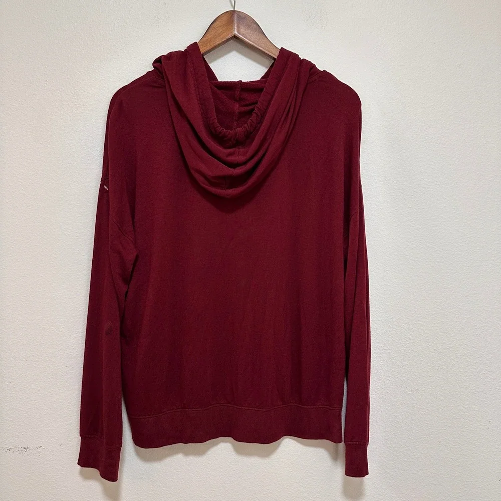 Magnolia Homebody Hoodie‎ Womens Medium Burgundy Homebody Sweatshirt Soft Cozy